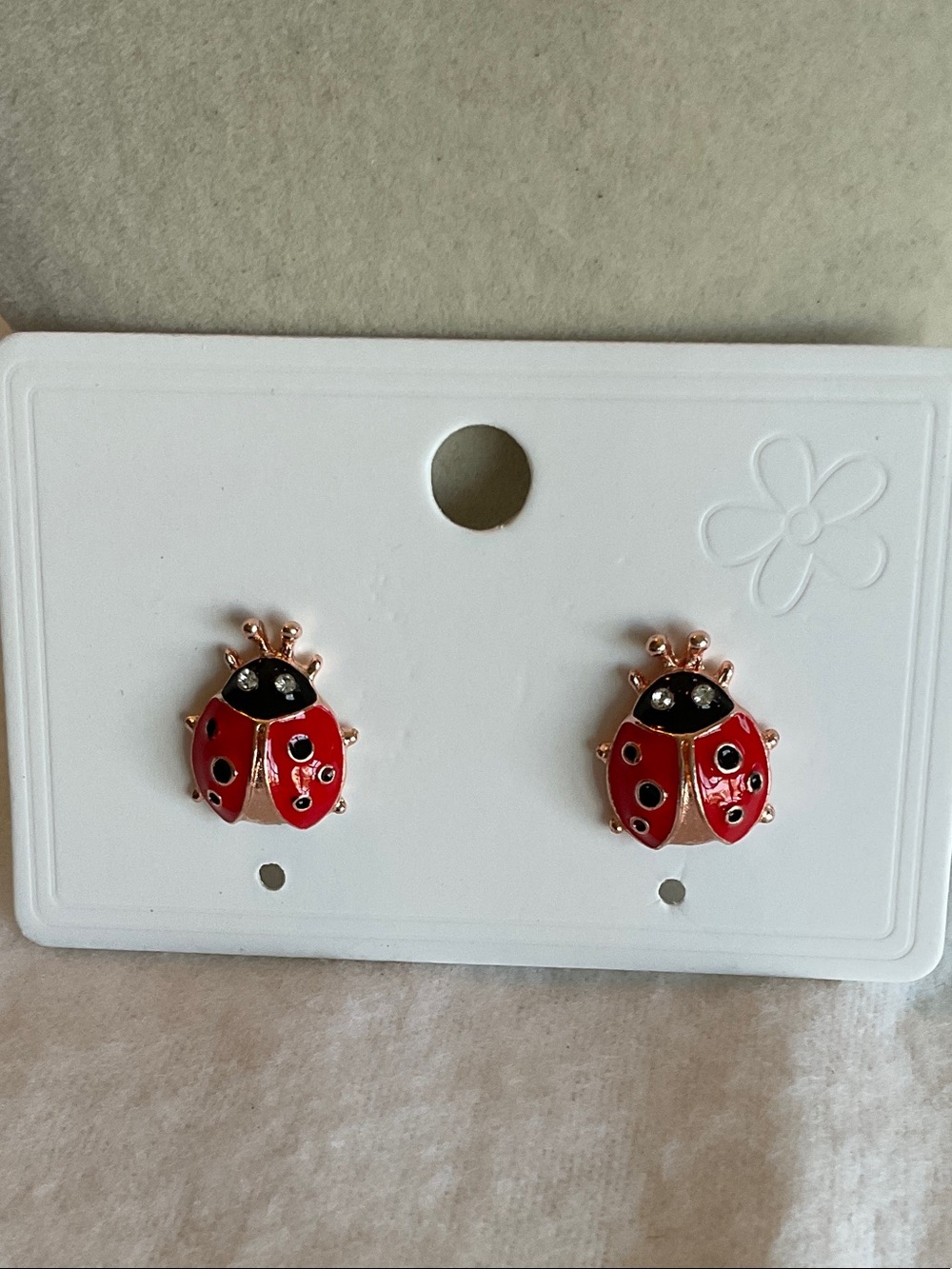 Ladybug Stud Earrings